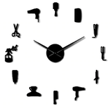 Horloge Murale<br> Salon de Coiffure - Horloge Tendance