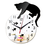 Horloge Murale<br> Chat joueur - Horloge Tendance