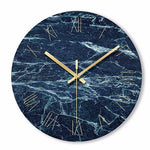 Horloge<br> Marbre Bleu - Horloge Tendance