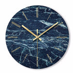 Horloge<br> Marbre Bleu - Horloge Tendance