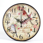 Horloge Murale<br> Fleurs & Oiseaux - Horloge Tendance