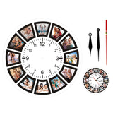 Horloge Murale<br> Cadre Photos - Horloge Tendance