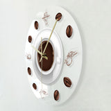 Horloge Murale<br> Cuisine<br> Grains de Café - Horloge Tendance