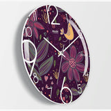 Horloge Murale<br> Incurvée Violette - Horloge Tendance