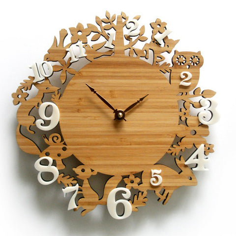 Horloge Murale<br> Bois<br> Design Champêtre - Horloge Tendance