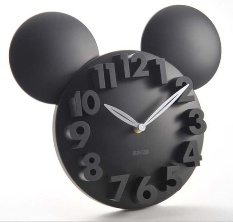 Horloge Mickey<br> Chiffres 3D - Horloge Tendance