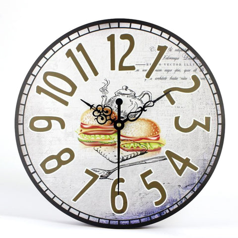 Horloge Murale<br> Hamburger - Horloge Tendance
