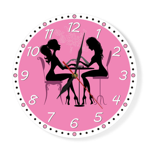 Horloge Murale<br> Salon de Manucure - Horloge Tendance