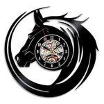 Horloge Murale<br> Cheval Noir - Horloge Tendance