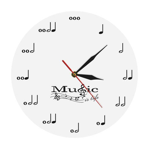 Horloge Murale<br> Notes de Musique - Horloge Tendance