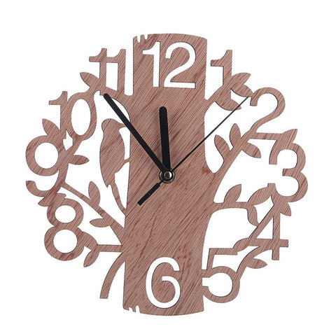 Horloge Murale<br> Bois Taillé - Horloge Tendance